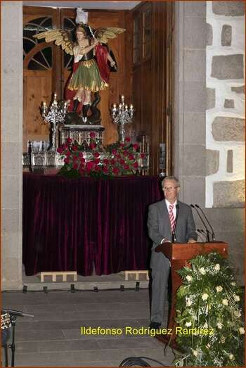 Momento de la lectura del pregón (Foto Ildefonso Rodríguez)